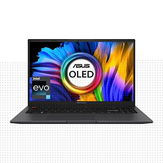 ASUS Vivobook S15 OLED 2022, 15.6" 39.62 cms FHD OLED, Intel Core Evo i7-12700H 12th Gen, Thin and Light Laptop (16GB/512GB SSD/Iris Xe Graphics/Windows 11/Office 2021/Black/1.8 kg) K3502ZA-L702WS