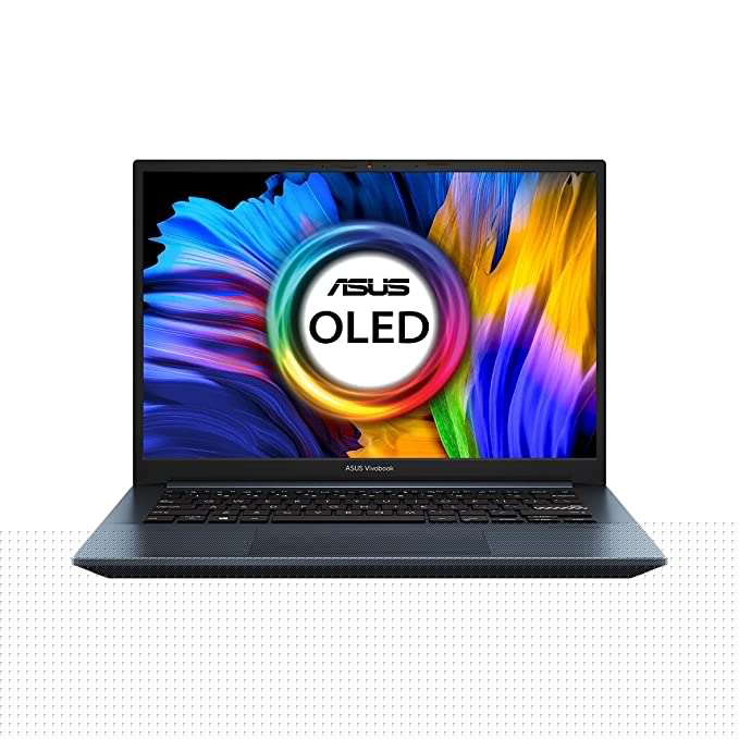 ASUS VivoBook Pro 14 OLED (2021), 14.0" (35.56 cms) 2.8K OLED 90Hz, AMD Ryzen 7-5800H, RTX 3050 4GB Graphics, Laptop (16GB/512GB SSD/Windows 10/Blue/1.45 kg), M3401QC-KM045TS