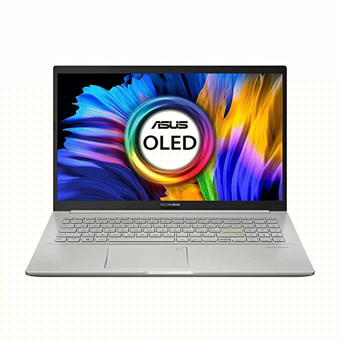 ASUS VivoBook K15 OLED 15.6-inch FHD OLED, Intel Core i7-1165G7 11th Gen, Thin and Light Laptop (8GB/256GB SSD + 1TB HDD/Office 2019/Windows 10/Integrated Graphics/Silver, 1.8 Kg), K513EA-L703TS