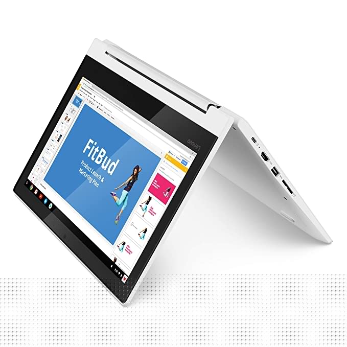 Lenovo Chromebook C330 2-in-1 Convertible Laptop, 11.6-Inch HD (1366 x 768) IPS Display, MediaTek MT8173C Processor, 4GB LPDDR3, 64 GB eMMC, Chrome OS, 81HY0000US, Blizzard White