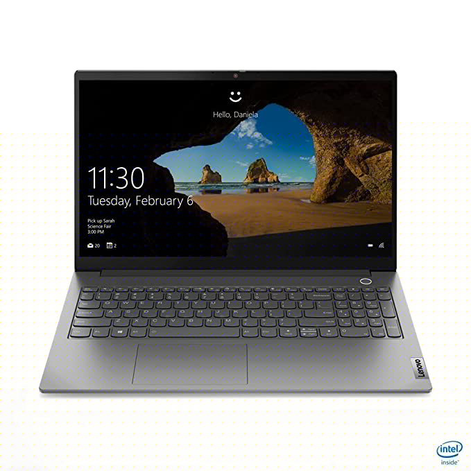 Lenovo ThinkBook 15 Intel 11th Gen Core i5 15.6" (39.62 cm) FHD IPS 300 nits Antiglare Thin and Light Touch Screen Laptop (8GB/512GB SSD/Windows 11/MS Office/Mineral Grey/1.7 Kg), 20VE00WBIH