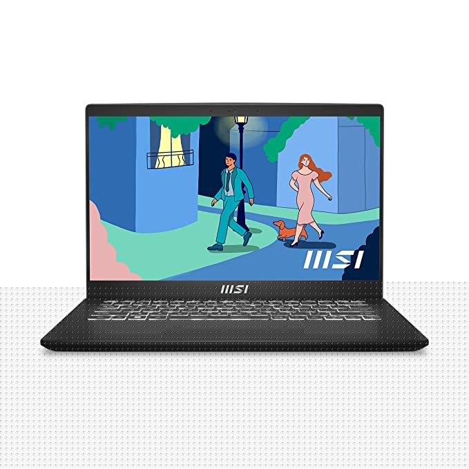 MSI Modern 14, Intel 12th Gen. i5-1235U, 35CM FHD 60Hz Laptop (8GB/512GB NVMe SSD/ Windows 11 Home/Intel Iris Xe/Black/1.4Kg), C12M-220IN