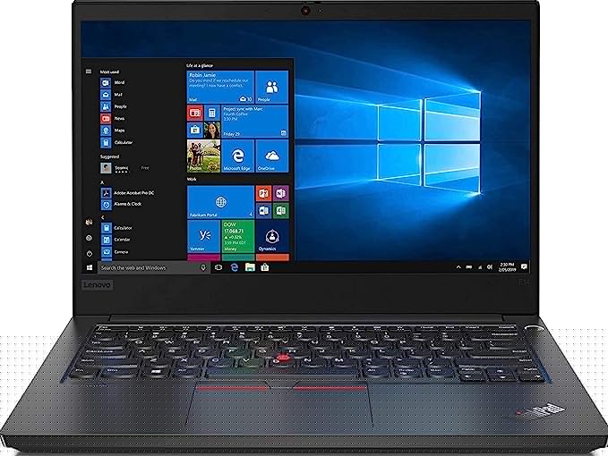 Lenovo ThinkPad E14 Intel Core i5 10th Gen 35.56 cm (14-inch) Full HD Thin and Light Laptop (8GB RAM/ 256GB SSD/Windows 10 Professional/Black/ 1.69 kg), 20RAS13L00
