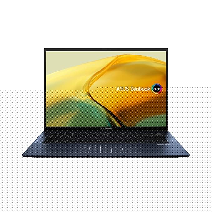 ASUS Zenbook 14 OLED, Intel Core i5-1240P 12th Gen, 14" (35.56 cm) 2.8K OLED 90Hz Touch, Thin & Light Laptop (16GB/512GB SSD/Windows 11/Office 2021/Alexa/Backlit KB/Blue/1.39 kg), UX3402ZA-KN531WS