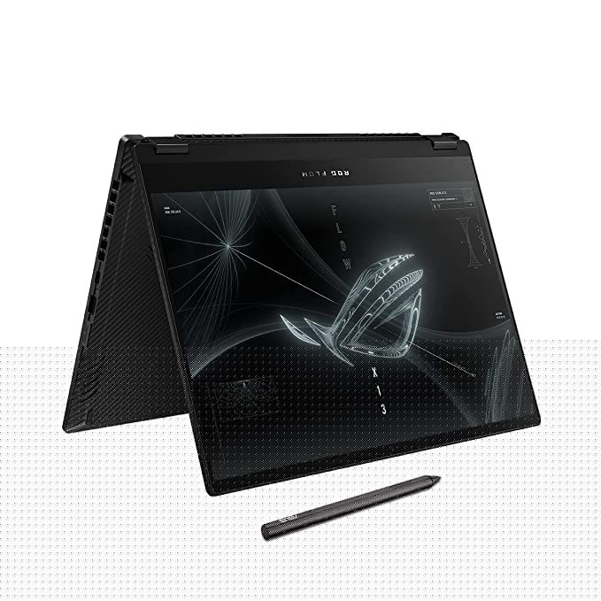 ASUS ROG Flow X13 (2022), 13.4" (34.03 cms) FHD+ 16:10, 120Hz Touch, AMD Ryzen 7 6800HS, 4GB RTX 3050 Graphics, 2-in-1 Gaming Laptop (16GB/1TB SSD/Windows 11/Office 2021/Black/1.3 Kg), GV301RC-LJ022WS