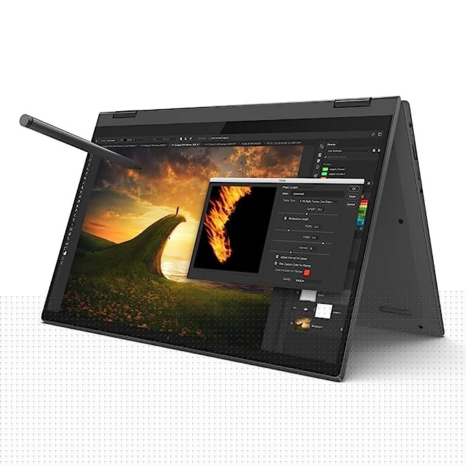 Lenovo IdeaPad Flex 5 11th Gen Intel Core i3 14 FHD 2-in-1 Convertible Laptop (8GB RAM/512GB SDD/Windows 11 Home/MS Office 2021/ Backlit Keyboard/Fingerprint Reader/ Grey/1.5Kg), 82HS00W6IN