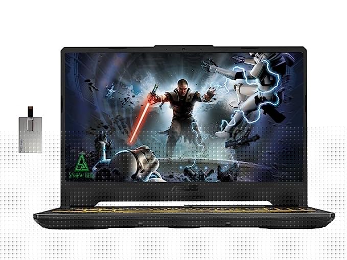 2021 ASUS TUF A15 15.6" FHD 144Hz Gaming Laptop, AMD Ryzen 7-4800H Processor, 64GB RAM, 2TB HDD + 2TB PCIe SSD, Backlit Keyboard, GeForce RTX 1660Ti, HD Webcam, Windows 10, Gray, 32GB USB Card