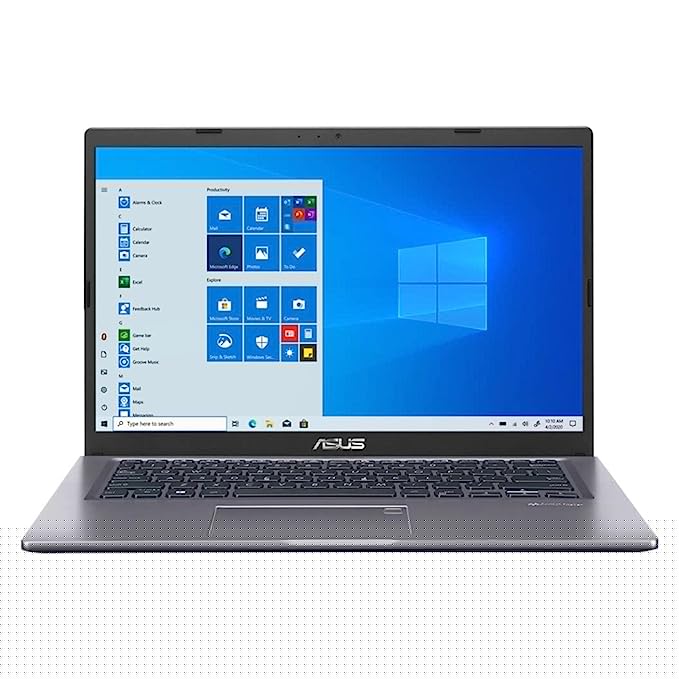 Asus VivoBook 14 Thin and Light Laptop, 14'' FHD IPS Display, 11th Gen Core i3-1115G4, 12GB DDR4 RAM, 512GB PCIe SSD, USB-C, HDMI, Backlit Keyboard, Fingerprint Reader, WiFi, Win 11, Slate Grey