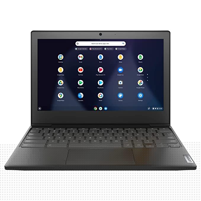 Lenovo Ideapad 3 Chromebook 11.6 inch HD Laptop, Intel Celeron N4020 Dual-Core Processor, 4GB RAM, 64GB eMMC + 64GB Micro SD Card, Wi-Fi 5, Bluetooth, Webcam, Chrome OS, Bundle with JAWFOAL