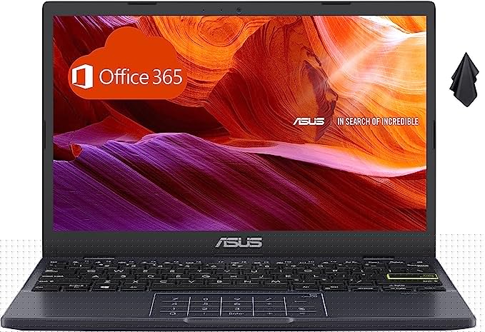 ASUS 2022 Vivobook Go 11.6" Ultra-Thin Light Business Student Laptop Computer, Intel Celeron N4020 Processor, 12Hours Battery, Win11S+1 Year Office 365 Personal, Black (576GB Storage)