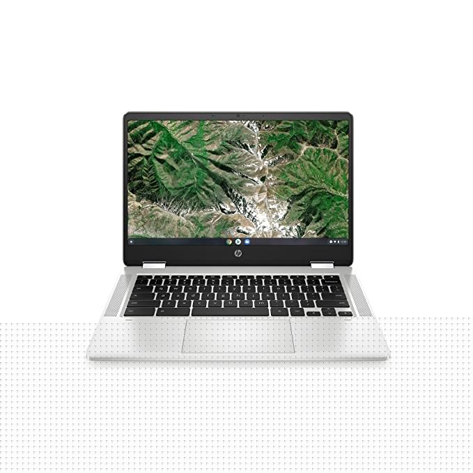 HP Chromebook 14 Laptop, Intel Celeron Processor, 4 GB RAM, 32 GB eMMC, 14? FHD (1920 x 1080) Chrome OS, Webcam & Dual Mics, Work, Entertainment, School, Long Battery Life (14a-na0180nr, 2021)