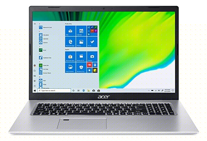 Acer Aspire 5 A517-52-59SV, 17.3" Full HD IPS Display, 11th Gen Intel Core i5-1135G7, Intel Iris Xe Graphics, 8GB DDR4, 512GB NVMe SSD, WiFi 6, Fingerprint Reader, Backlit Keyboard
