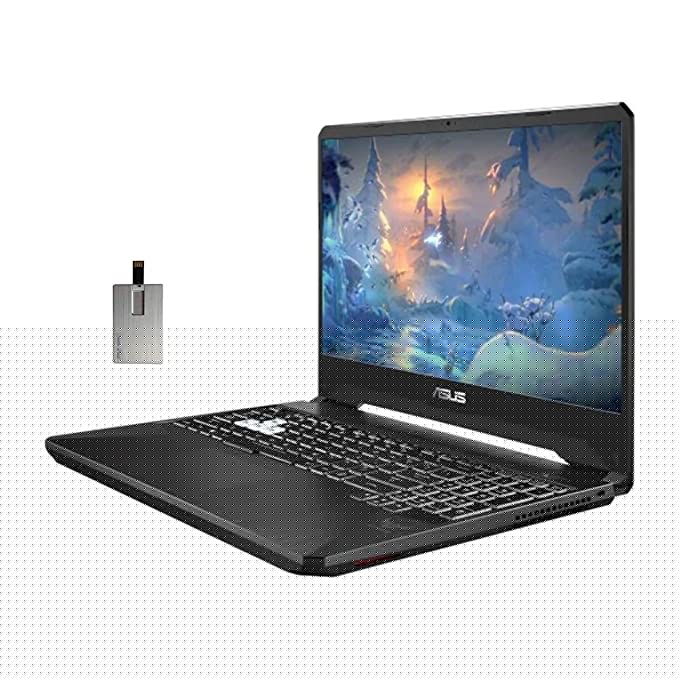 2020 Asus TUF Gaming FX505 15.6? FHD 144Hz Laptop Computer, AMD Ryzen 7-3750H Processor, 64GB RAM, 2TB HDD+ 2TB SSD, RGB Backlit KB, HD Webcam, GeForce RTX 2060, Win 10, Black, 32GB SnowBell USB Card