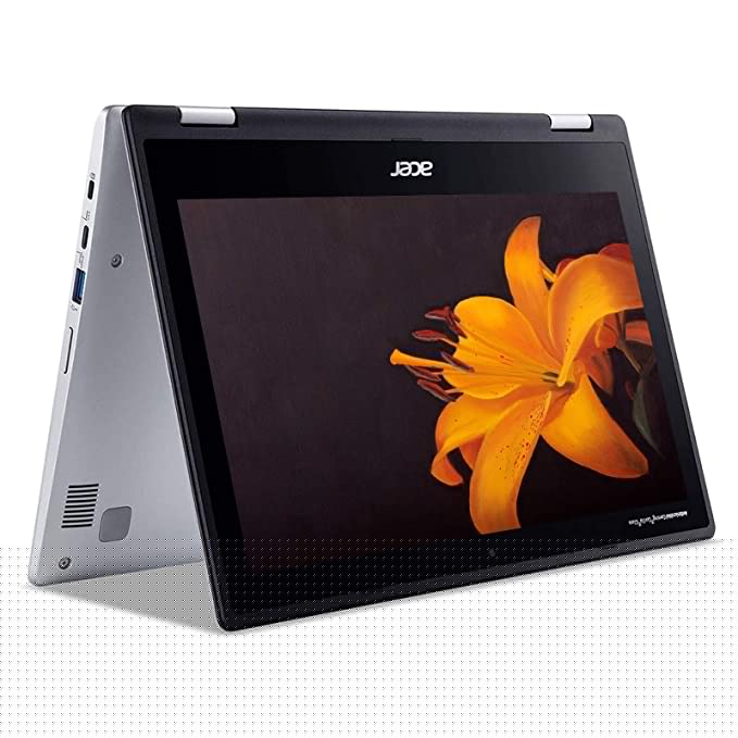 Acer 2021 Chromebook Spin 11.6 Inch Touchscreen 2-in-1 Laptop with Webcam, Intel Celeron N4000 up to 2.6 GHz, 4GB RAM, 64GB eMMC, Bluetooth, Type-C, Chrome OS + NexiGo 128GB MicroSD Card Bundle