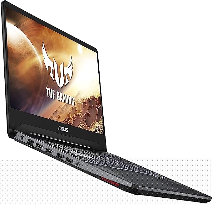 ASUS TUF FX505DT 15.6-inch FHD Gaming Laptop, AMD Quad Core Ryzen 5 3550H, Nvidia Geforce GTX 1650 4GB Graphics, 8GB DDR4 RAM, 256GB Solid State Drive, RGB Backlit Keyboard, Windows 10 Home, Black