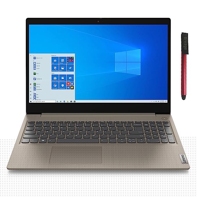 Lenovo Ideapad 3 15.6" FHD Laptop Computer/ AMD Ryzen 5 3500U Quad-Core Up to 3.7GHz(Beat I7-7500U)/ 8GB DDR4/ 256GB PCIe SSD/ Almond/ Webcam/ Windows 10/ Online Class Ready/ BROAGE 64GB Flash Drive