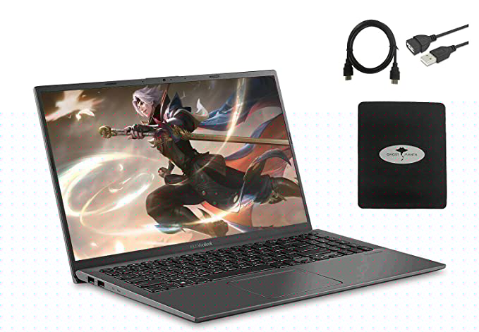 2020 Newest ASUS VivoBook 15.6" FHD Thin Light Business Student Laptop, AMD Ryzen 5 3500U(Beat i7-7500U) 12GB RAM 1TB SDD, Radeon Vega 8, Fingerprint, HDMI, BT, USB-C, Win10, w/GM Accessories