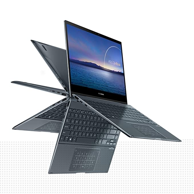 ASUS ZenBook Flip 13 Ultra Slim 2-in-1 Laptop, 13.3? FHD Touchscreen Display, Intel Core i5-1035G1 Processor, 8GB RAM, 512GB PCIe SSD, Thunderbolt 3, Windows 10 Home, Pine Grey, UX363JA-DB51T