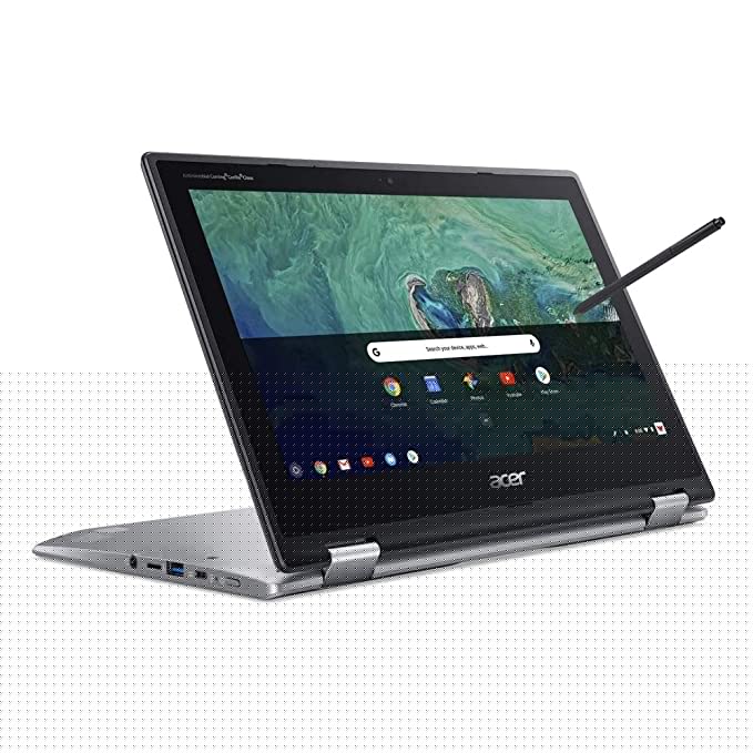 Acer 2021 Chromebook Spin 11.6 Inch Touchscreen 2-in-1 Laptop, Intel Celeron N3350 up to 2.4 GHz, 4GB LPDDR4 RAM, 32GB eMMC, WiFi, Chrome OS + NexiGo 128GB MicroSD Card Bundle