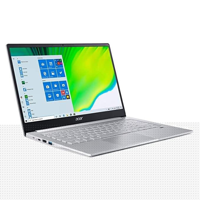 Acer Swift 3 Thin & Light Laptop, 14" Full HD IPS, AMD Ryzen 5 4500U Hexa-Core Processor with Radeon Graphics, 8GB LPDDR4, 256GB NVMe SSD, WiFi 6, Backlit Keyboard, Fingerprint Reader, SF314-42-R7LH