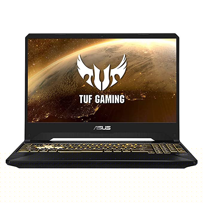 Asus TUF Gaming TUF505 Laptop, 15.6" Screen, AMD Ryzen 5, 8GB Memory, 512GB Solid State Drive, Windows 10, NVIDIA GeForce GTX 1650 4GB, TUF505DT-RB53