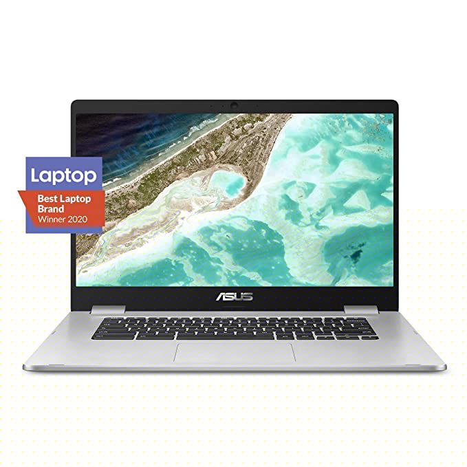ASUS Chromebook C423NA-DH02 14.0" HD NanoEdge Display, 180 Degree, Intel Dual Core Celeron Processor, 4GB RAM, 32GB eMMC Storage, Silver Color