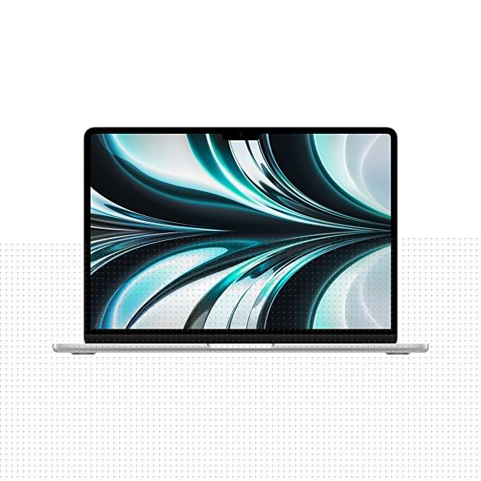 Apple 2022 MacBook Air Laptop with M2 chip: 34.46 cm (13.6-inch) Liquid Retina Display, 8GB RAM, 256GB SSD Storage, Backlit Keyboard, 1080p FaceTime HD Camera. Works with iPhone/iPad; Silver