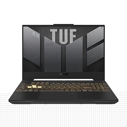 ASUS TUF Gaming A15 (2022), 15.6"(39.62 cms) FHD 144Hz, AMD Ryzen 7 6800H, 4GB RTX 3050 Graphics, Gaming Laptop (16GB/512GB SSD/90WHrs Battery/Win 11/with Office/Jaeger Gray/2.2 kg), FA577RE-HN055WS