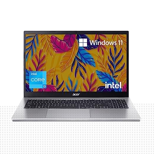 Acer Aspire 3 (Intel Core i3 1215U Processor/ 8GB/ 512 GB SSD/Windows 11 Home/MS Office) A315-59 with 39.6 cm (15.6") Full HD Display /1.9kg