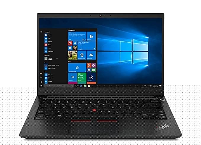 Lenovo ThinkPad E14 Intel Core i3 11th Gen 14" FHD IPS Thin and Light Laptop (8GB RAM/256 SSD/DOS/Fingerprint Reader/Black/1.59 kg), 20TAS14A00