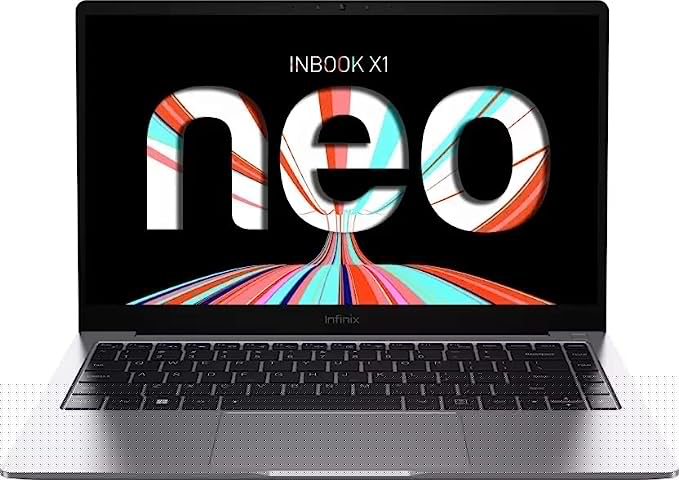 Infinix INBook X1 Neo Series Celeron Quad Core N5100 - (4 GB/128 GB SSD/Windows 11 Home) XL22 Thin and Light Laptop (14 inch, Starfall Grey, 1.24 kg)