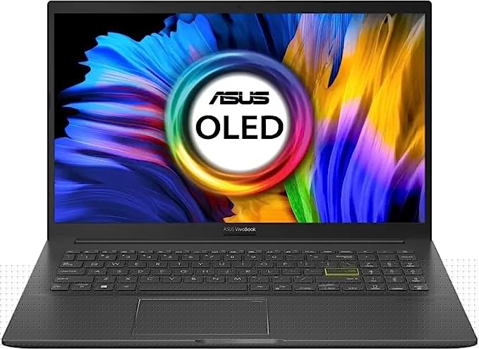 ASUS VivoBook K15 OLED Ryzen 7 Octa Core AMD R7-5700U - (16 GB/512 GB SSD/Windows 11 Home) KM513UA-L712WS Thin and Light Laptop (15.6 Inch, Indie Black, 1.80 Kg, with MS Office)