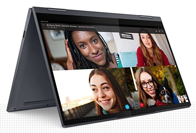 Lenovo Yoga 7 AMD Ryzen 7 5800U 14"(35.56cm) FHD IPS 2-in-1 Convertible Touchscreen Laptop(16GB/512GB SSD/Win10/Office/Backlit/Digital Pen/3Yr Warranty/Slate Grey/Aluminium Surface/1.45Kg), 82N7000AIN