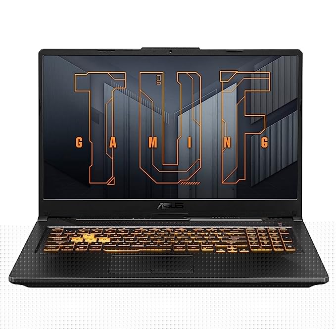 ASUS TUF Gaming A17 Ryzen 7 Octa Core 4800H 17.3 inches (43 cm) (AMD, 8GB/512 GB SSD/NVIDIA RTX 3050/144Hz/Win 11 Home/Graphite Black/2.60Kg) FA706IC-HX036W