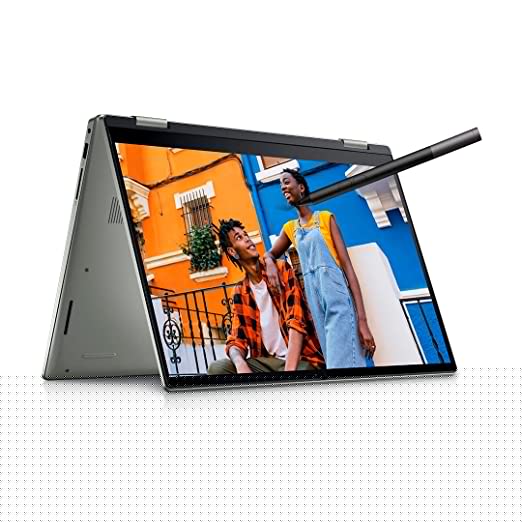 Dell Inspiron 7425 2in1 Laptop - AMD Ryzen7-5825U, Windows 11+MSO'21, 16 GB GDDR4, 512GB SSD, 14"/35.56Cms FHD+ Touch 250 nits, Active Pen, Backlit KB + FPR (D560733WIN9P, 1.7Kgs)