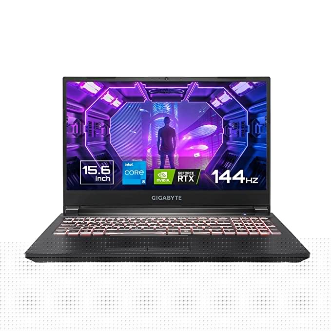GIGABYTE G5 MD-51IN123SE with 15.6" FHD 144Hz, Intel 11th Gen i5-11400H,Nvidia RTX 3050ti 4G Gaming Laptop (16GB DDR4 Memory/Windows 11 Home/64bit + Office 365 / Gen4 512 GB SSD Black)