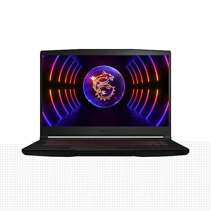 MSI Thin GF63, Intel 12th Gen. i7-12450H, 40CM FHD 144Hz Gaming Laptop (8GB/512GB NVMe SSD/Windows 11 Home/Nvidia GeForce RTX4050, 6GB GDDR6/Black/1.86Kg), 12VE-080IN