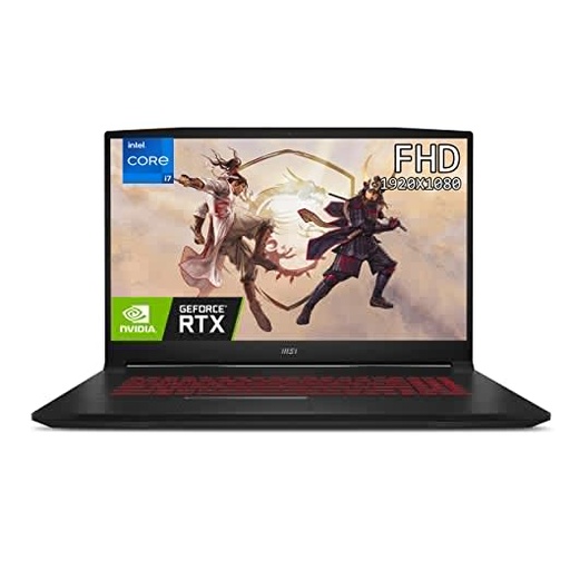 MSI Katana GF76, Intel 11th Gen i7-11800H, 43cm FHD 144 Hz Gaming Laptop(16GB/512GB NVMe SSD/Win11 Home/Nvidia RTX3060 6GB GDDR6/2.6Kg), 11UE-485IN, 5% Instant off on APay ICICI CreditCard(Prime only)