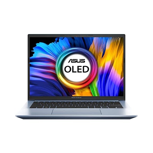 ASUS Vivobook Pro 14 OLED, 14-inch (35.56 cms) 2.8K OLED 16:10 90Hz, AMD Ryzen 5 5600H, Thin and Light Laptop (8GB/512GB SSD/Integrated Graphics/Windows 11/Office 2021/Silver/1.4 kg), M3400QA-KM502WS
