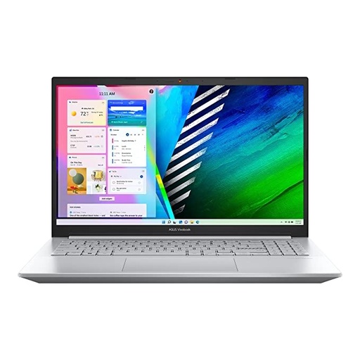 ASUS Vivobook Pro 15 OLED, AMD Ryzen 5 5600H, 15.6" (39.62 cm) FHD OLED, Thin & Light Laptop (16GB/512GB SSD/4GB RTX 3050/Windows 11/Office 2021/Backlit KB/FP Sensor/Silver/1.65 kg), M3500QC-L1502WS