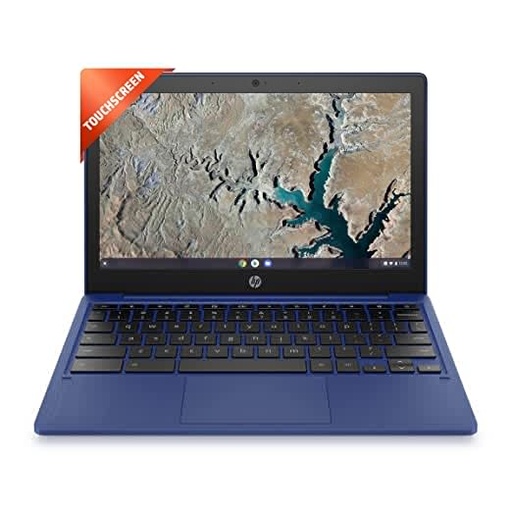 HP Chromebook 11a, MediaTek MT8183 Processor 11.6 inch(29.5 cm) Thin and Light Touchscreen Laptop (4 GB RAM/64 GB eMMC/ Chrome OS /Fast Charge/Google Assistant/Indigo Blue/1.07Kg), na0002MU, 1.07Kg