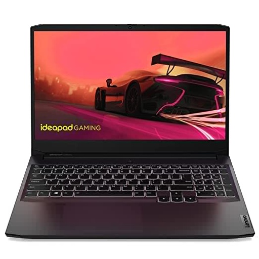 Lenovo IdeaPad Gaming 3 AMD Ryzen 7 5800H 15.6" (39.62cm) FHD IPS Gaming Laptop (16GB/512GB SSD/4GB NVIDIA RTX 3050/120Hz/Win 11/Office 2021/Backlit/3months Game Pass/Shadow Black/2.25Kg), 82K201UMIN