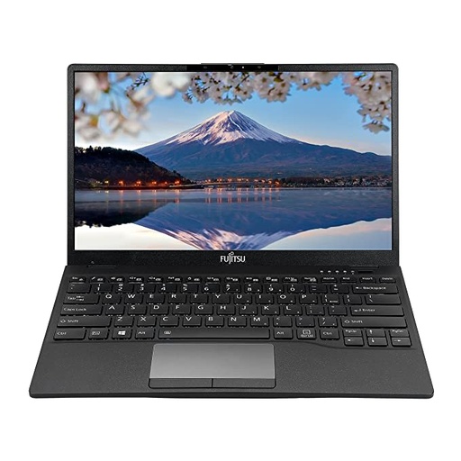 Fujitsu UH-X 12th Gen Intel Evo Core i7 13.3 inch(33cm) FHD IPS 400Nits Thin & Light Laptop(16GB/512GB SSD/Windows11/Office/Iris Xe Graphics/Backlit/Fingerprint Reader/Black/878gm)4ZR1J37876 w/ Sleeve