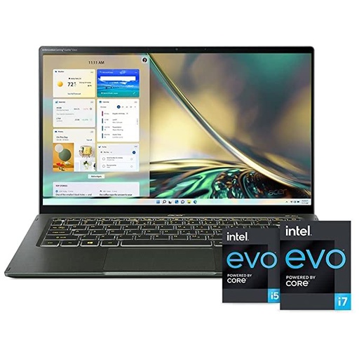 Acer Swift 5 SF514-55TA Intel EVO Thin and Light Laptop 14"(35cm) Full HD IPS Touch Display 11th Gen Intel Core i5-1135G7 Processor 8GB LPDDR4X 512GB SSD FPR Backlit Keyboard Win 11 MSO 2021, Windows
