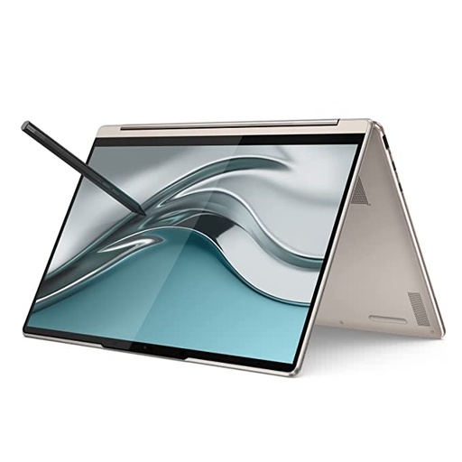 Lenovo Yoga 9 Intel Evo i7 1280P 14"(35.56cm) QHD OLED 2-in-1 400Nits Laptop(16GB/1TB SSD/Win 11/Office 2021/Backlit KB/E-Colour Pen/3Yr Warranty/Alexa/3 Month Game Pass/Oatmeal/1.4Kg), 82LU008TIN