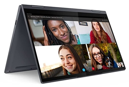 Lenovo Yoga 7 AMD Ryzen 7 5800U 14"(35.56cm) FHD IPS 2-in-1 Convertible Touchscreen Laptop(16GB/512GB SSD/Win10/Office/Backlit/Digital Pen/3Yr Warranty/Slate Grey/Aluminium Surface/1.45Kg), 82N7000AIN