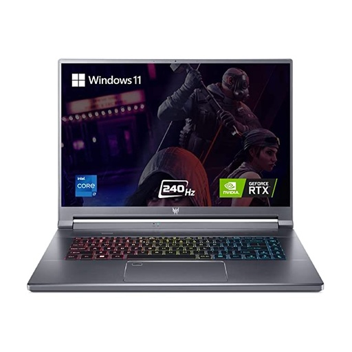 Acer Predator Triton 500 SE 12th Gen Intel Core i7-12700H 16 inches WQXGA IPS Display Gaming Laptop (32GB/2TB SSD/Windows 11 Home/8GB Graphics/NVIDIA GeForce RTX 3070Ti /240Hz, Gray, 2.4KgPT516-52s