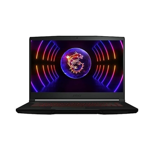 MSI Thin GF63, Intel 12th Gen. i7-12450H, 40CM FHD 144Hz Gaming Laptop (8GB/512GB NVMe SSD/Windows 11 Home/Nvidia GeForce RTX4050, 6GB GDDR6/Black/1.86Kg), 12VE-080IN