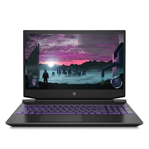 HP Pavilion Gaming 5th Gen AMD Ryzen 5 Processor 15.6 inches(39.6cm) FHD Gaming Laptop (8GB/512GB SSD/144 Hz/Windows 10 Home/MS Office/NVIDIA GTX 1650 4GB/Shadow Black), 15-ec2008AX, 1.98kg