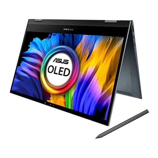 ASUS ZenBook Flip 13 OLED (2021), 13.3-inch (33.78 cm) FHD OLED, Intel Core i5-1135G7 11th Gen, 2-in-1 Laptop (16GB/512GB SSD/Windows 11/Office 2021/Iris Xe Graphics/Grey/1.3 Kg), UX363EA-HP562WS